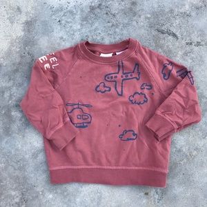 Zara toddler boy crew neck sweatshirt